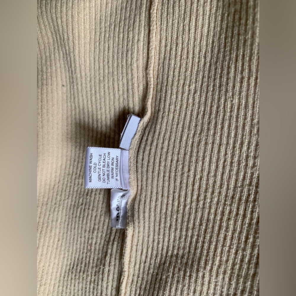 LOFT Ribbed Tank Cream Color Sz. L - Picture 4 of 5